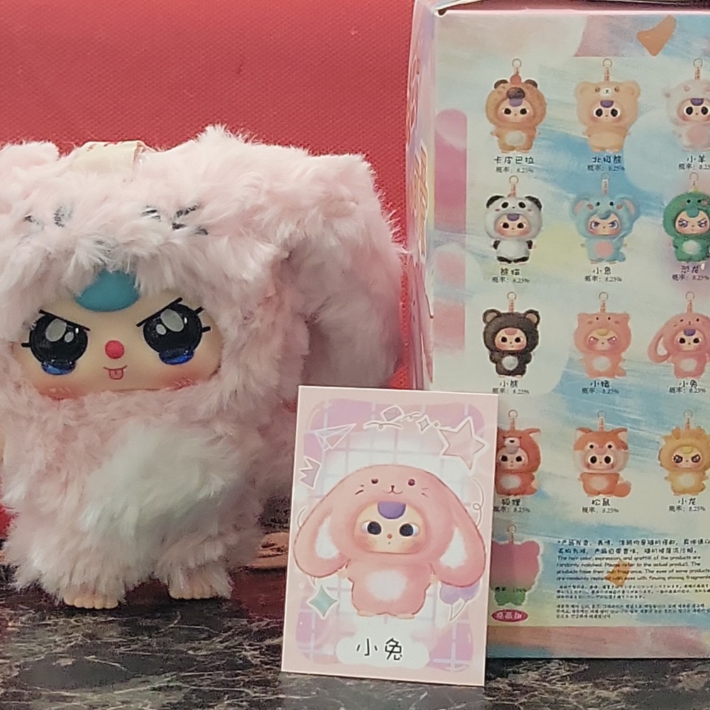 Baby Three The Lovely Series Plush Pink Rabbit Crying Eyes Confirmed. - Picture 5 of 6